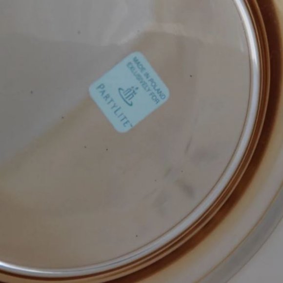 Very Large Glass Vintage PARTYLITE Golden Lustre Hurricane Candle Holder - Picture 6 of 6